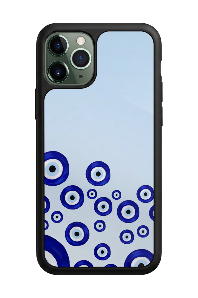 iPhone 11 Pro Max Uyumlu Nazar Tasarımlı Glossy Premium Kılıf
