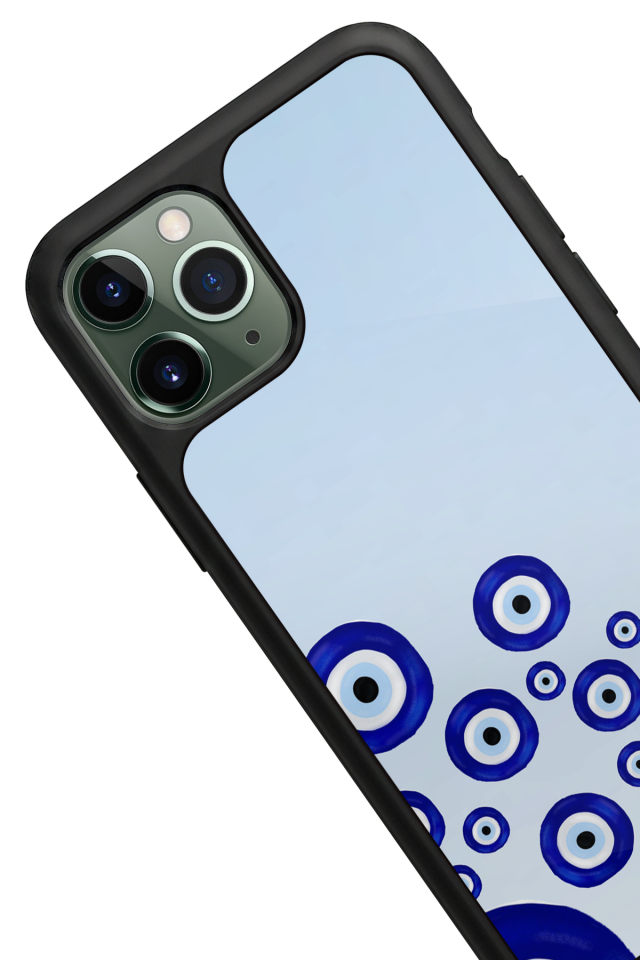 iPhone 11 Pro Max Uyumlu Nazar Tasarımlı Glossy Premium Kılıf