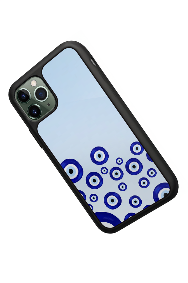 iPhone 11 Pro Max Uyumlu Nazar Tasarımlı Glossy Premium Kılıf