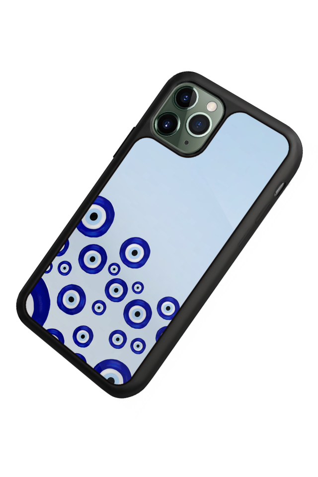iPhone 11 Pro Max Uyumlu Nazar Tasarımlı Glossy Premium Kılıf