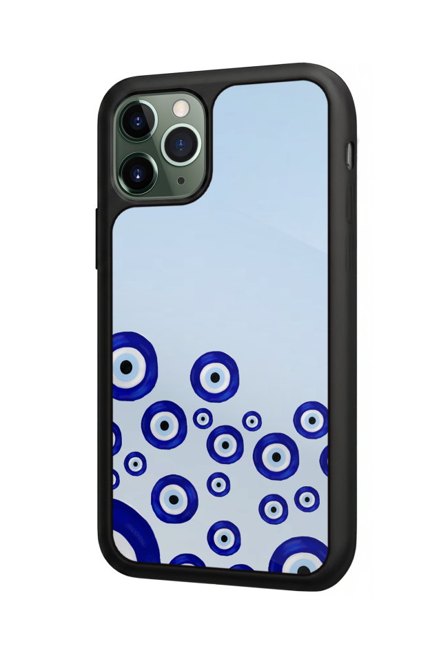 iPhone 11 Pro Max Uyumlu Nazar Tasarımlı Glossy Premium Kılıf