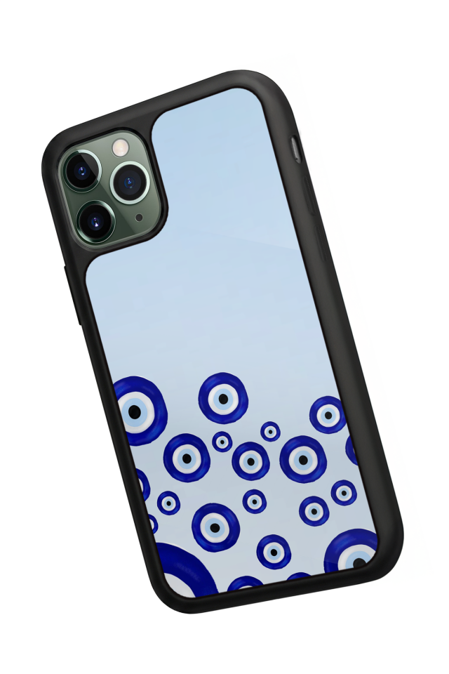 iPhone 11 Pro Max Uyumlu Nazar Tasarımlı Glossy Premium Kılıf