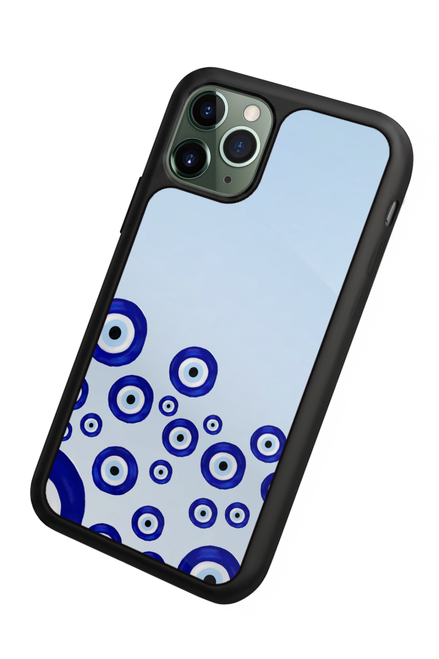 iPhone 11 Pro Max Uyumlu Nazar Tasarımlı Glossy Premium Kılıf