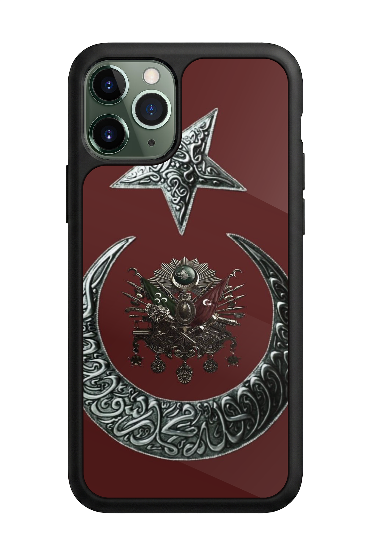 iPhone 11 Pro Uyumlu Osmanli Tugrasi Tasarımlı Glossy Premium Kılıf