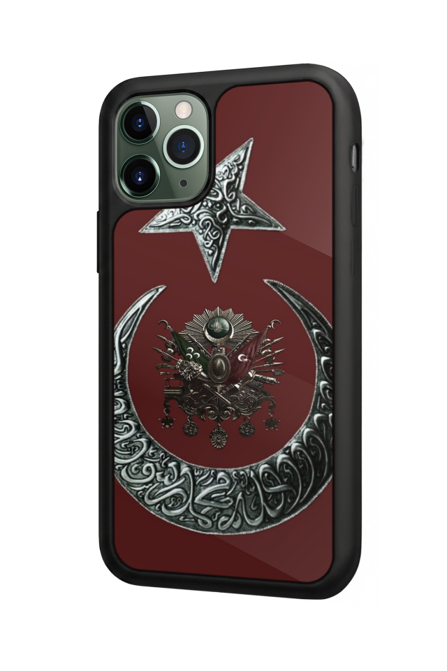 iPhone 11 Pro Uyumlu Osmanli Tugrasi Tasarımlı Glossy Premium Kılıf