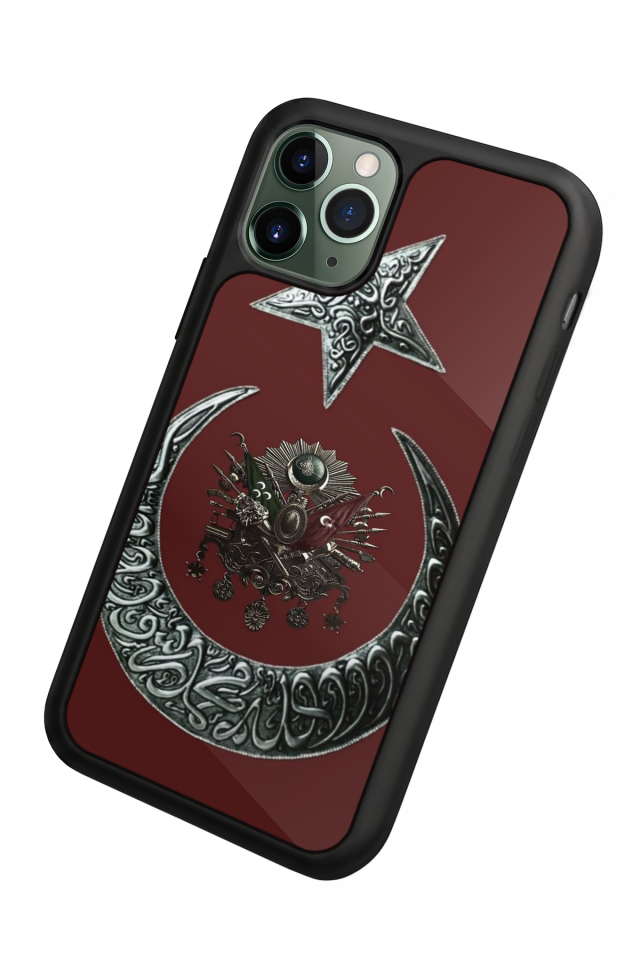 iPhone 11 Pro Uyumlu Osmanli Tugrasi Tasarımlı Glossy Premium Kılıf