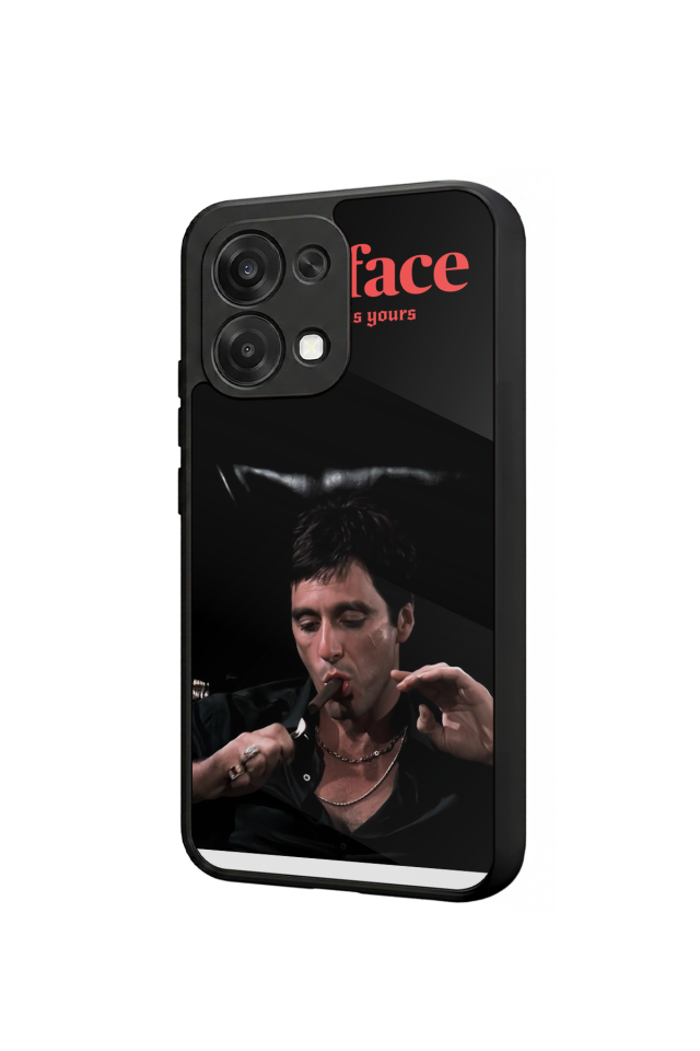 Oppo A6 Pro Uyumlu Scarface Tasarımlı Glossy Premium Kılıf