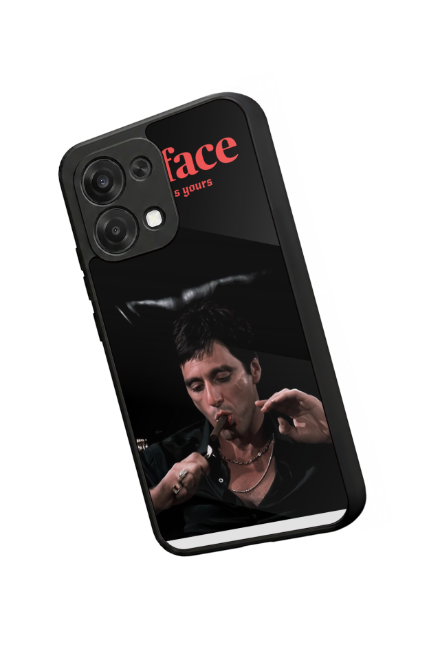 Oppo A6 Pro Uyumlu Scarface Tasarımlı Glossy Premium Kılıf