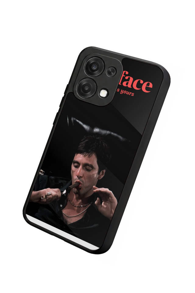 Oppo A6 Pro Uyumlu Scarface Tasarımlı Glossy Premium Kılıf