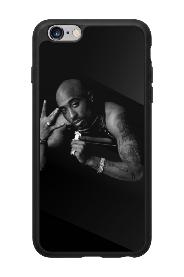 iPhone 6s Plus Uyumlu Tupac Tasarımlı Glossy Premium Kılıf