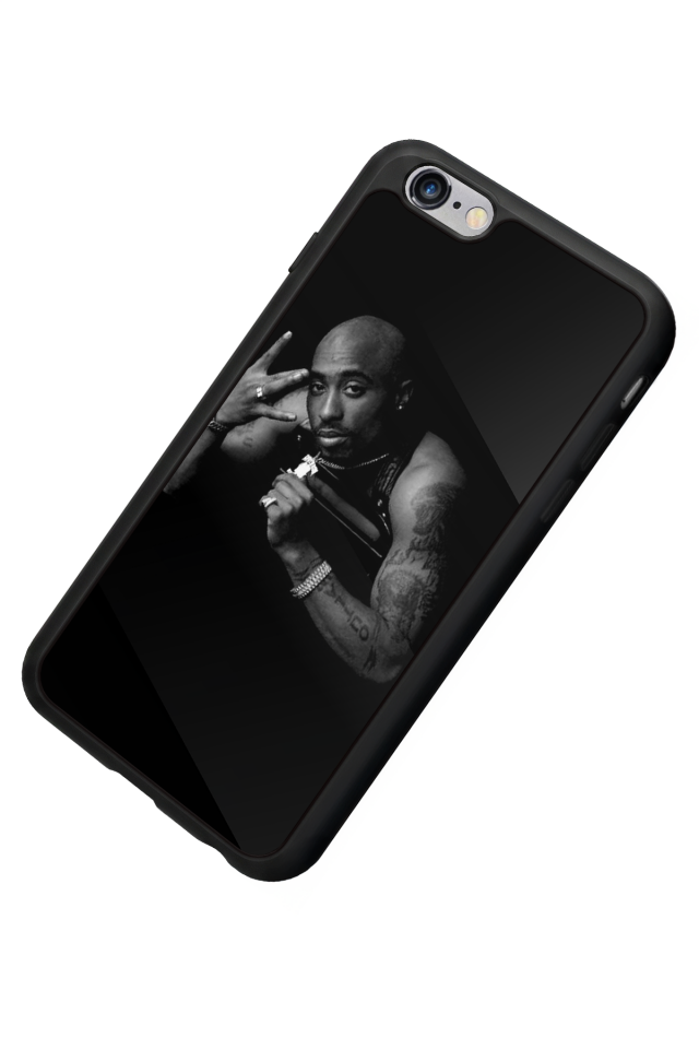iPhone 6s Plus Uyumlu Tupac Tasarımlı Glossy Premium Kılıf