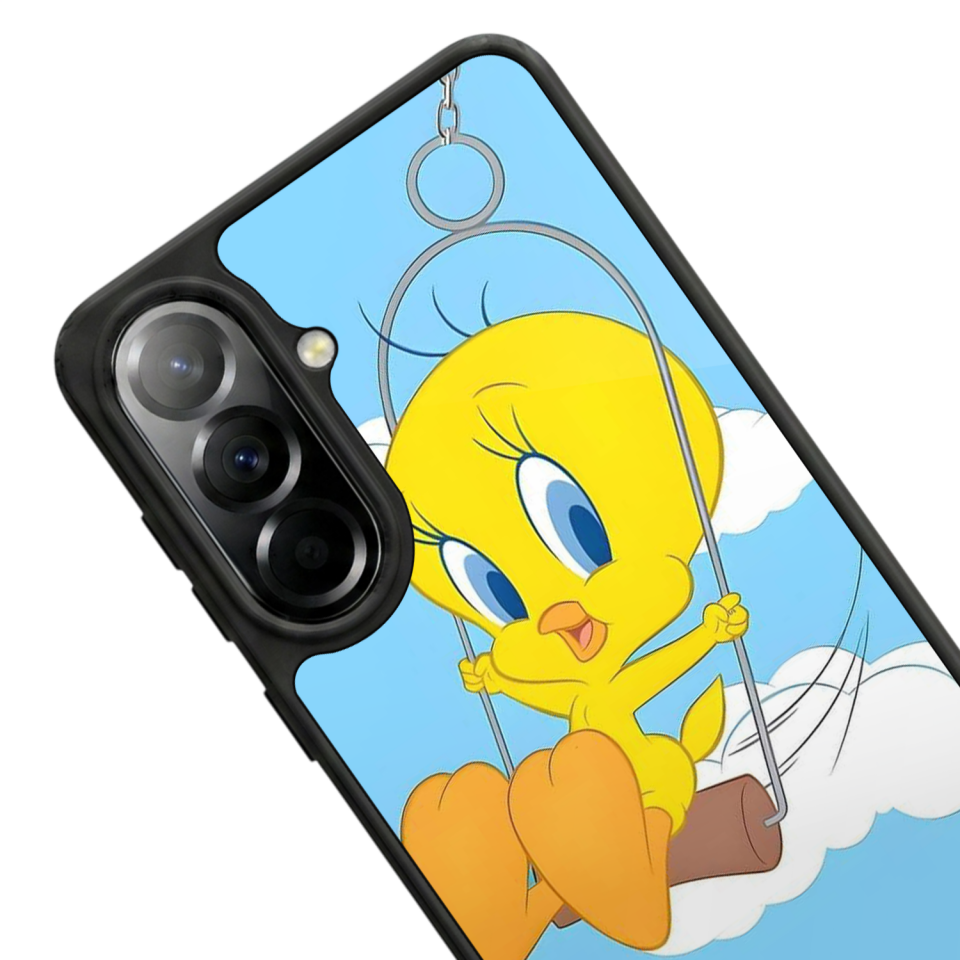 Samsung Galaxy A57 Uyumlu Tweety Tasarımlı Glossy Premium Kılıf