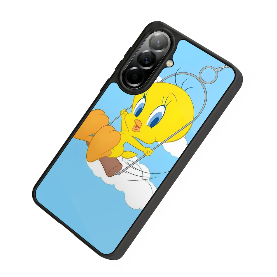 Samsung Galaxy A57 Uyumlu Tweety Tasarımlı Glossy Premium Kılıf