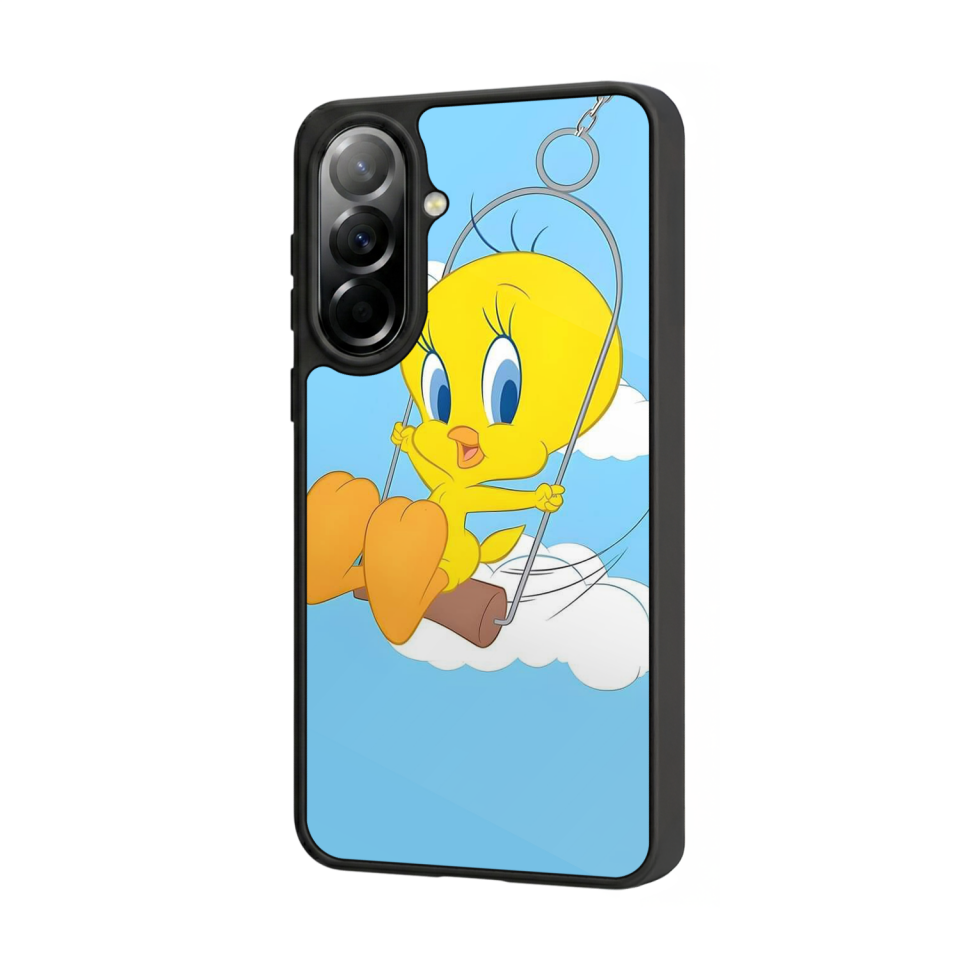 Samsung Galaxy A57 Uyumlu Tweety Tasarımlı Glossy Premium Kılıf