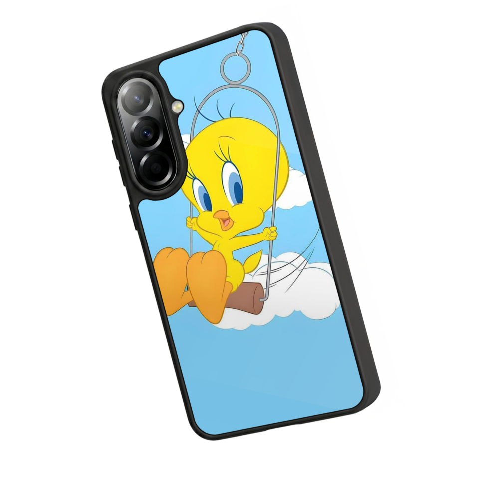 Samsung Galaxy A57 Uyumlu Tweety Tasarımlı Glossy Premium Kılıf