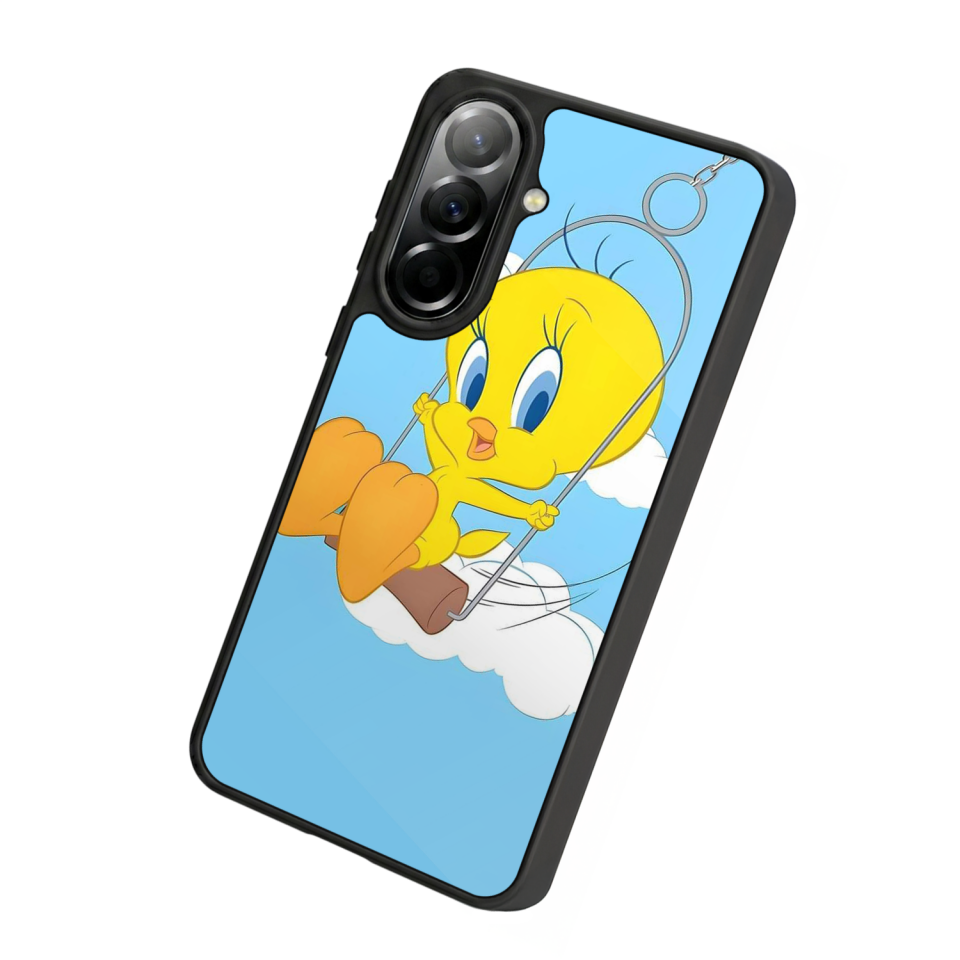 Samsung Galaxy A57 Uyumlu Tweety Tasarımlı Glossy Premium Kılıf