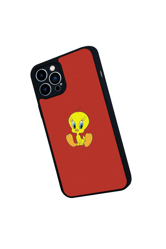 iPhone 12 Pro Max Uyumlu Tweety Tasarımlı Glossy Premium Kılıf