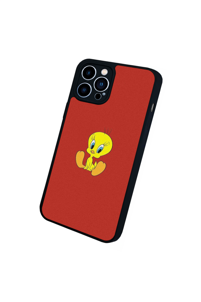 iPhone 12 Pro Max Uyumlu Tweety Tasarımlı Glossy Premium Kılıf