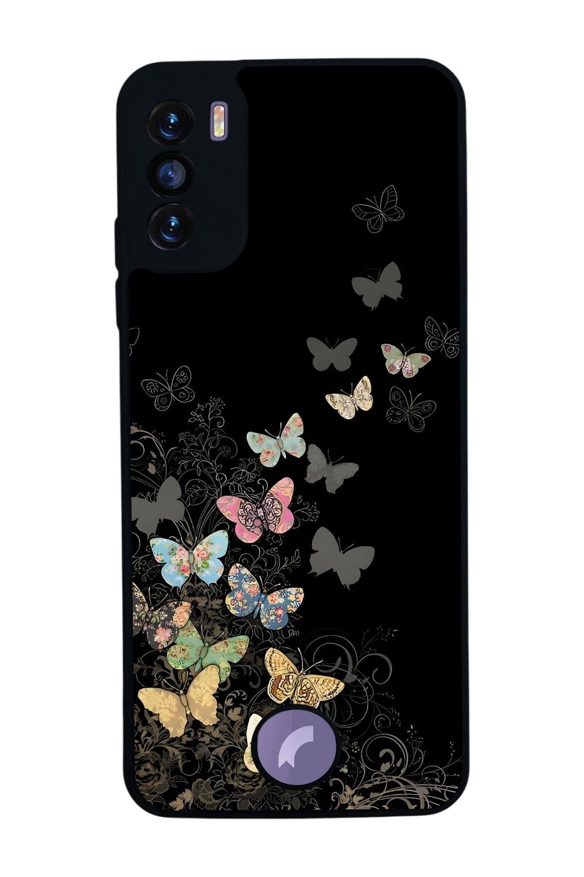 Reeder S19 Max Pro S Uyumlu Kelebek Tasarımlı Glossy Premium Kılıf