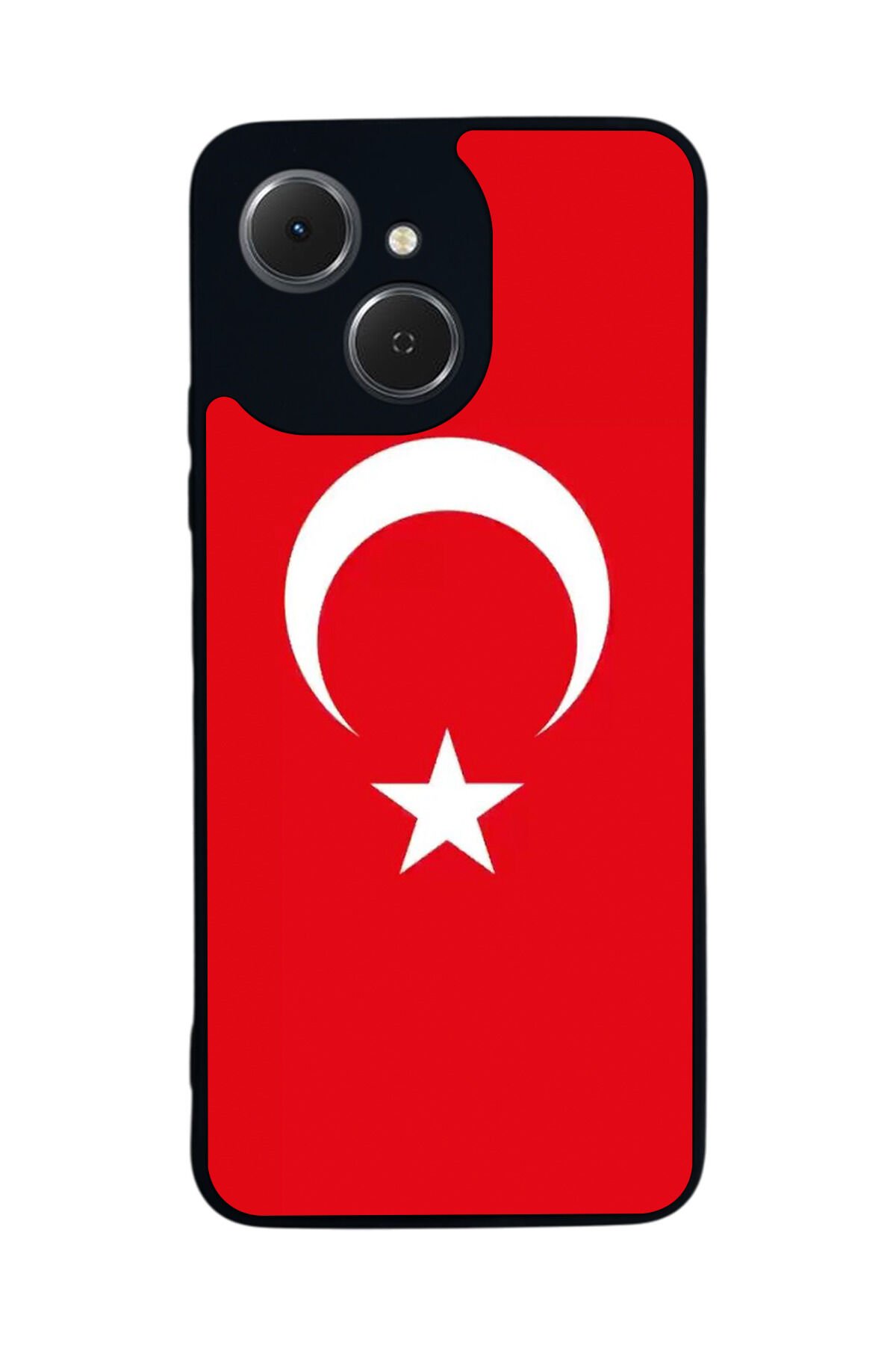 Tecno Spark 40C Uyumlu Türk Bayragi Tasarımlı Glossy Premium Kılıf