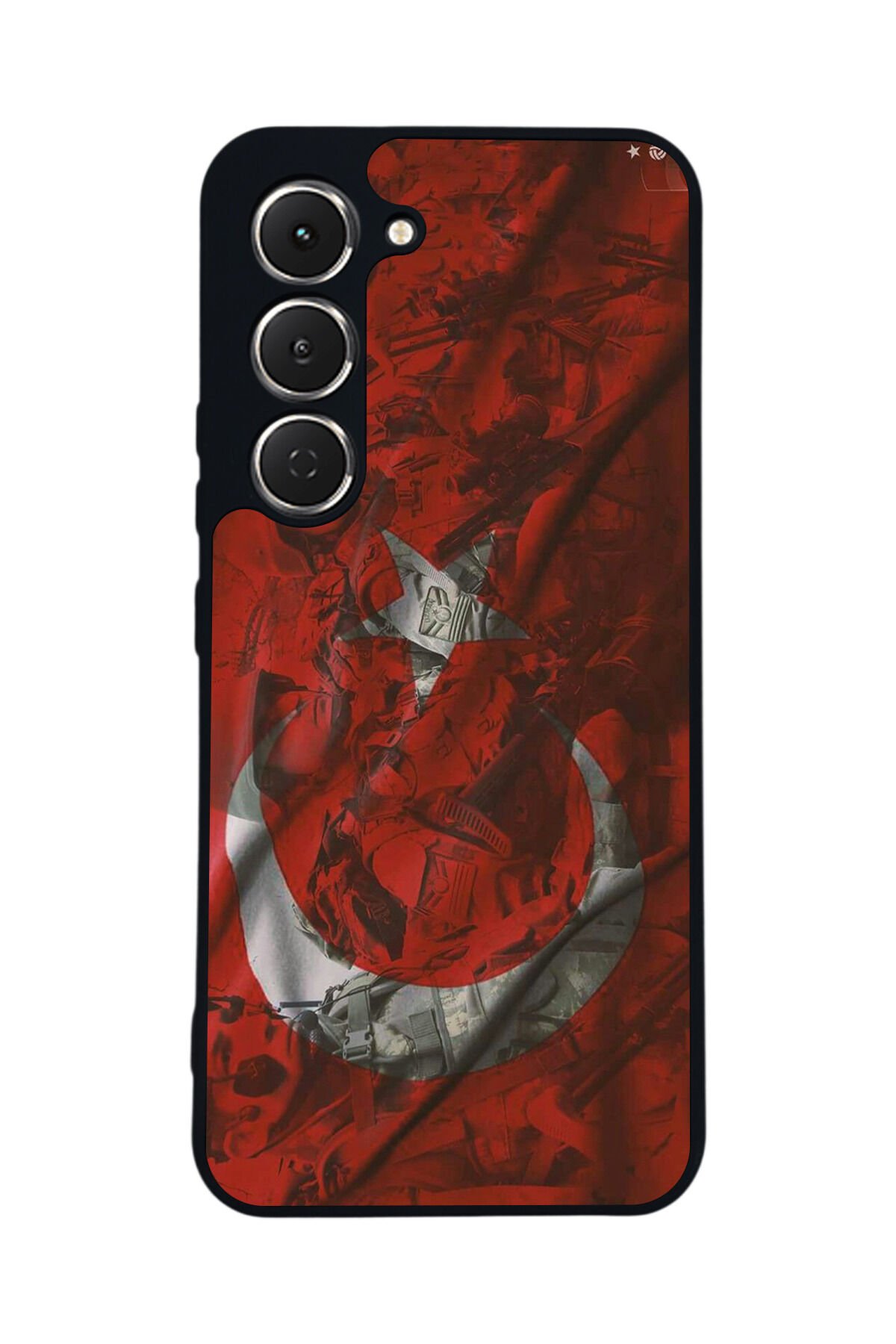 Tecno Spark 40 Pro Uyumlu Türk Bayragi Tasarımlı Glossy Premium Kılıf