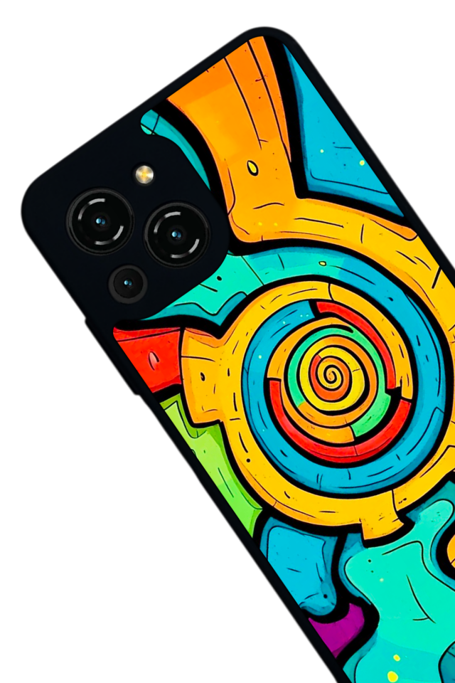 Reeder S23 Pro Max Uyumlu Abstract Tasarımlı Glossy Premium Kılıf