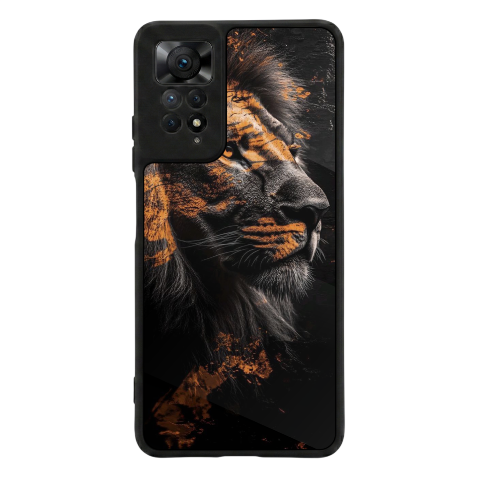 Xiaomi Redmi Note 11 Pro Uyumlu Aslan Tasarımlı Glossy Premium Kılıf