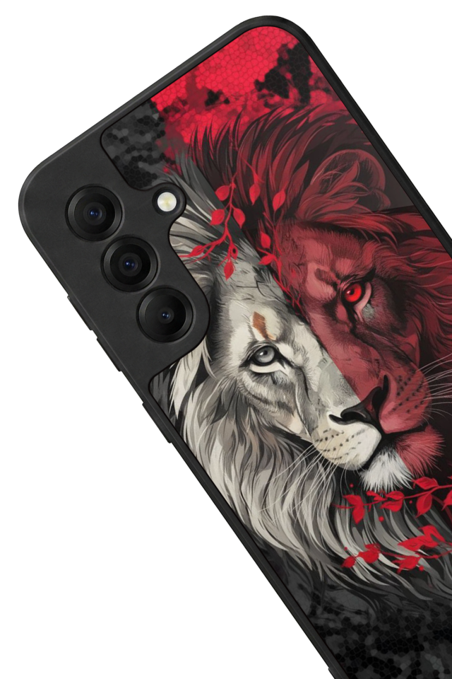 Samsung Galaxy A17 Uyumlu Aslan Tasarımlı Glossy Premium Kılıf