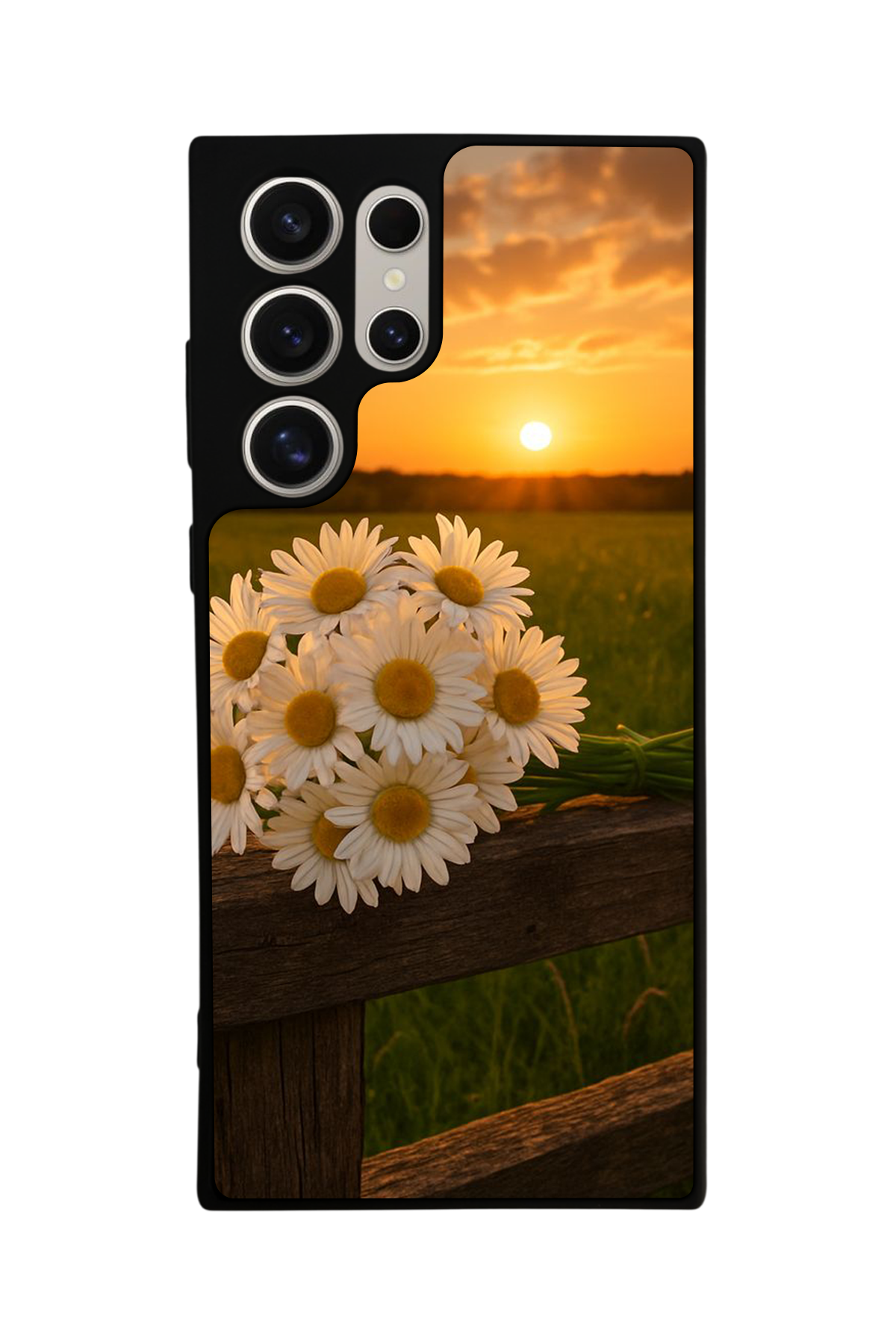 Samsung Galaxy S22 Ultra Uyumlu Cicek Tasarımlı Glossy Premium Kılıf