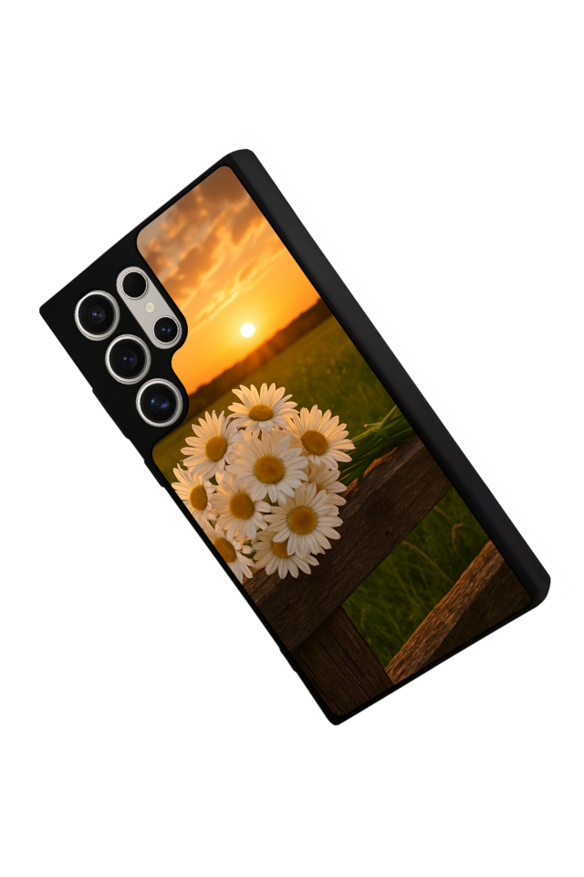 Samsung Galaxy S22 Ultra Uyumlu Cicek Tasarımlı Glossy Premium Kılıf