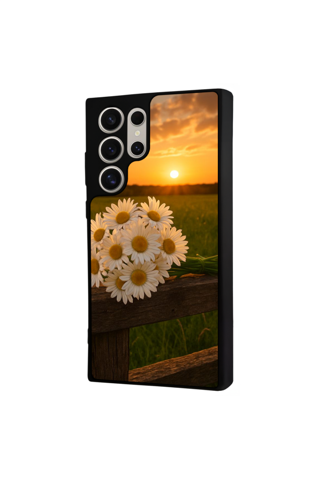 Samsung Galaxy S22 Ultra Uyumlu Cicek Tasarımlı Glossy Premium Kılıf