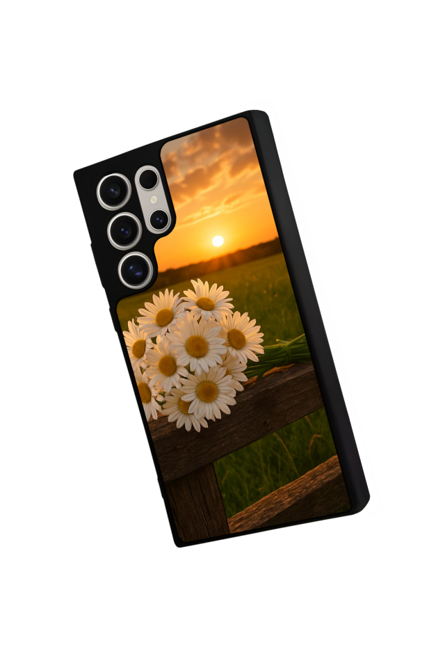 Samsung Galaxy S22 Ultra Uyumlu Cicek Tasarımlı Glossy Premium Kılıf