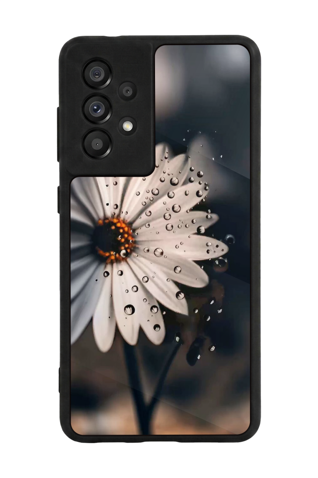 Samsung Galaxy A73 Uyumlu Cicek Tasarımlı Glossy Premium Kılıf