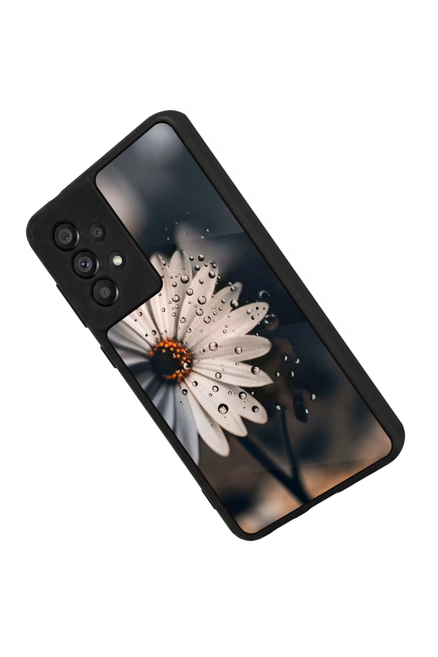 Samsung Galaxy A73 Uyumlu Cicek Tasarımlı Glossy Premium Kılıf