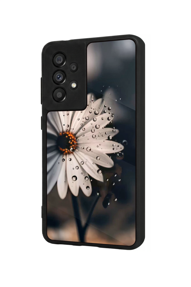 Samsung Galaxy A73 Uyumlu Cicek Tasarımlı Glossy Premium Kılıf