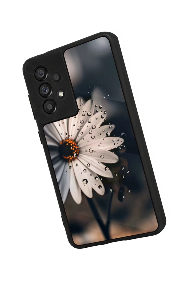 Samsung Galaxy A73 Uyumlu Cicek Tasarımlı Glossy Premium Kılıf