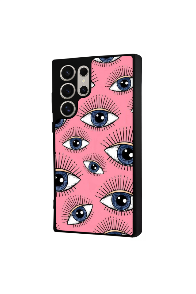 Samsung Galaxy S23 Ultra Uyumlu Göz Tasarımlı Glossy Premium Kılıf