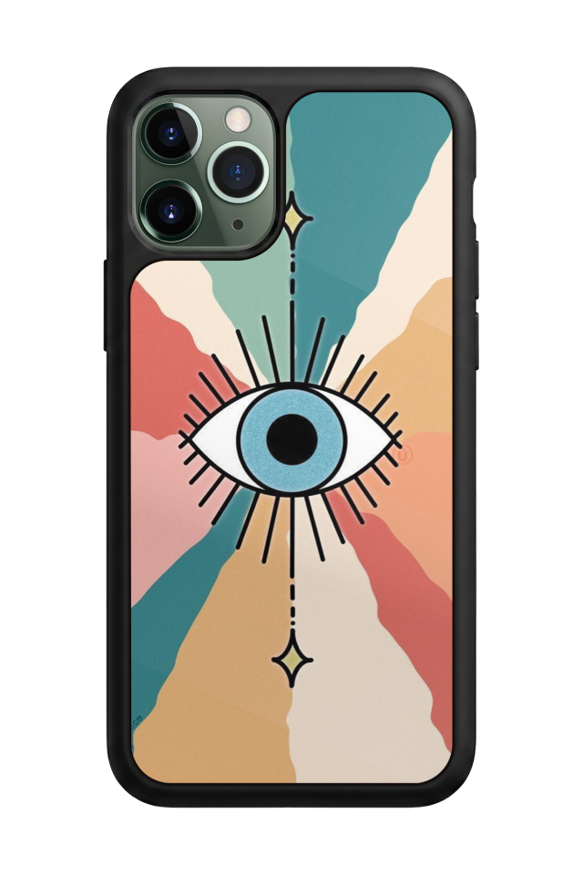 iPhone 11 Pro Uyumlu Göz Tasarımlı Glossy Premium Kılıf