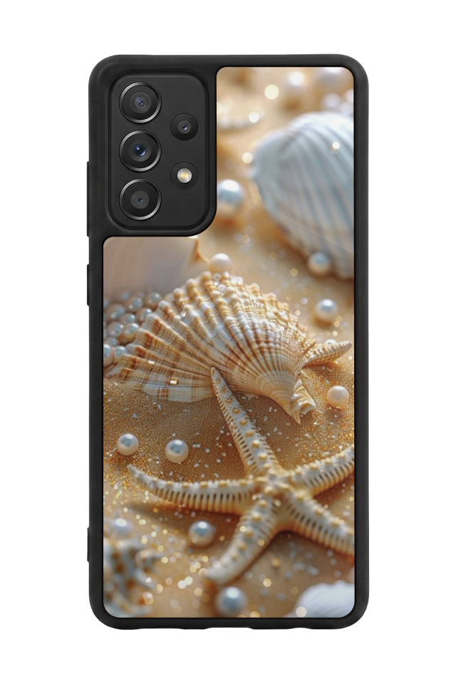 Samsung Galaxy A72 Uyumlu  İnci Tasarımlı Glossy Premium Kılıf