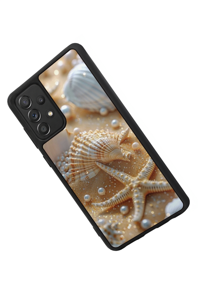 Samsung Galaxy A72 Uyumlu  İnci Tasarımlı Glossy Premium Kılıf
