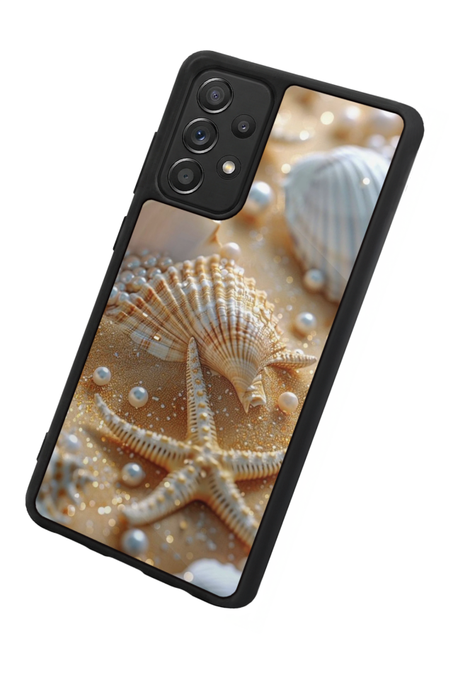 Samsung Galaxy A72 Uyumlu  İnci Tasarımlı Glossy Premium Kılıf