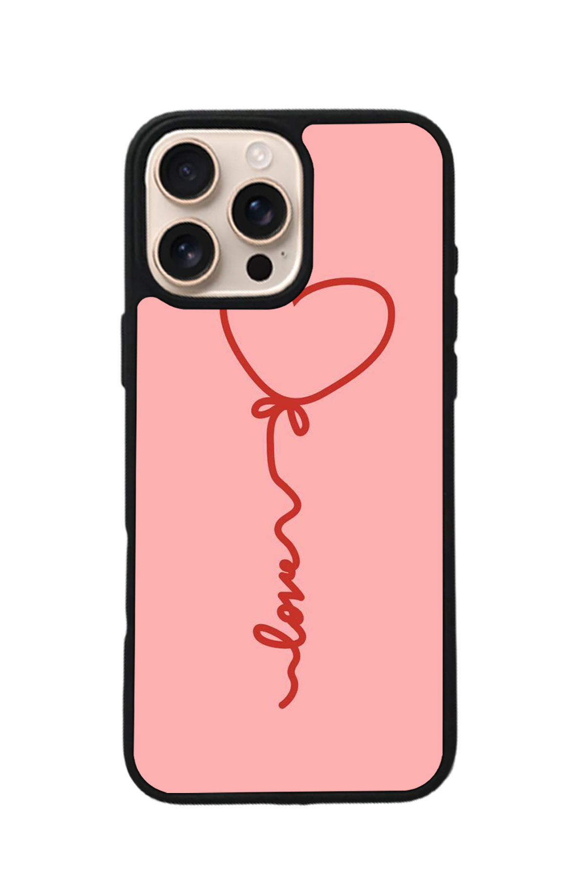 iPhone 14 Pro Max Uyumlu Kalp Love Tasarımlı Glossy Premium Kılıf