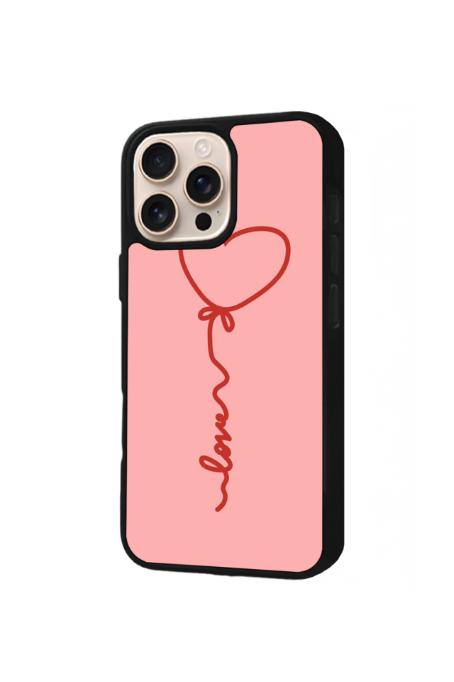 iPhone 14 Pro Max Uyumlu Kalp Love Tasarımlı Glossy Premium Kılıf