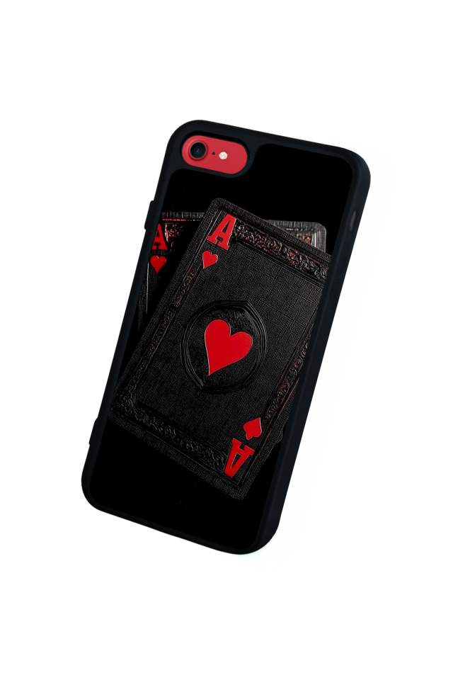 iPhone 8 Uyumlu Kart Tasarımlı Glossy Premium Kılıf