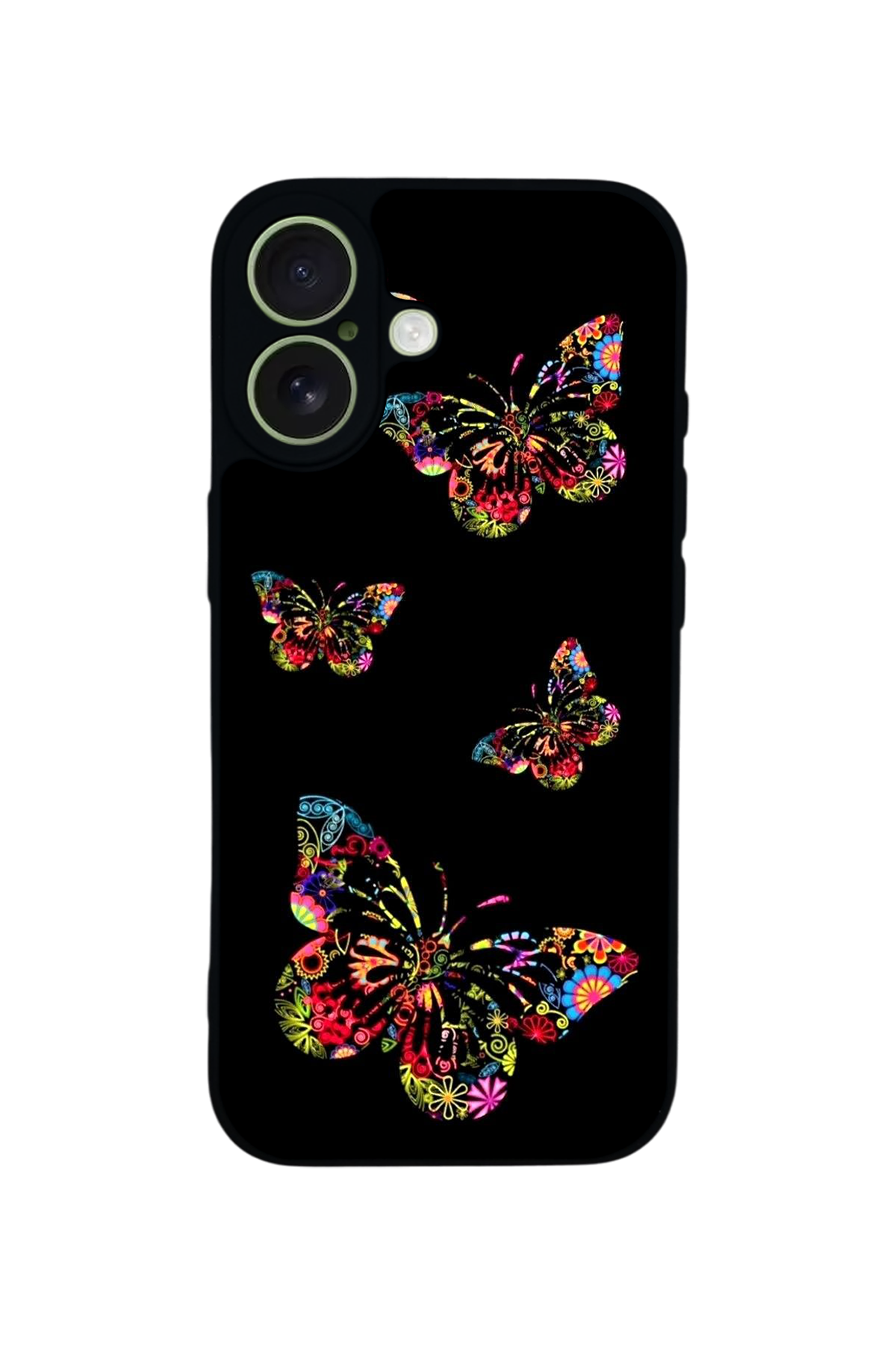 iPhone 17 Uyumlu Kelebek Tasarımlı Glossy Premium Kılıf