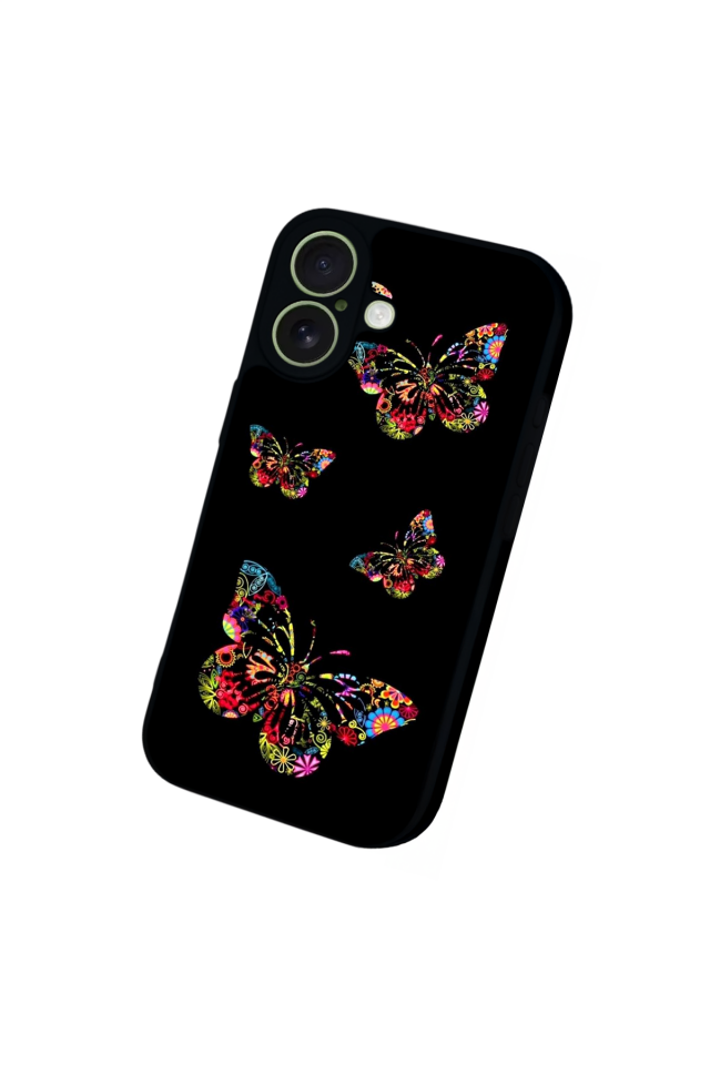 iPhone 17 Uyumlu Kelebek Tasarımlı Glossy Premium Kılıf