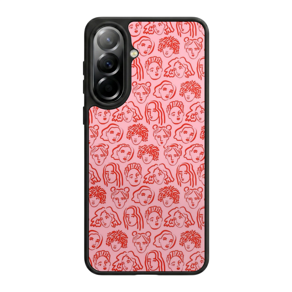 Samsung Galaxy A37 Uyumlu Line Art Tasarımlı Glossy Premium Kılıf