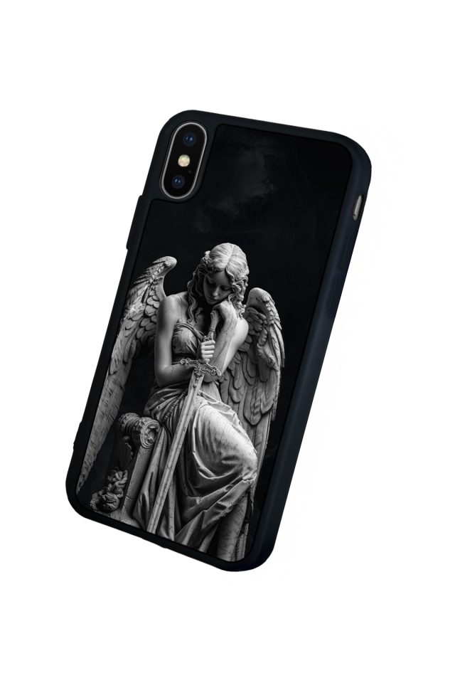 iPhone X/ XS Uyumlu Melek Tasarımlı Glossy Premium Kılıf