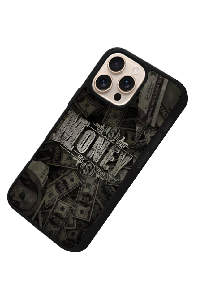 iPhone 14 Pro Uyumlu Money Para Tasarımlı Glossy Premium Kılıf