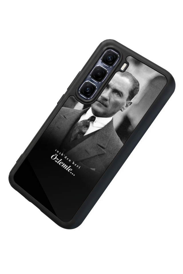 Infinix Hot 60 Pro Plus Uyumlu Mustafa Kemal Ataturk Tasarımlı Glossy Premium Kılıf